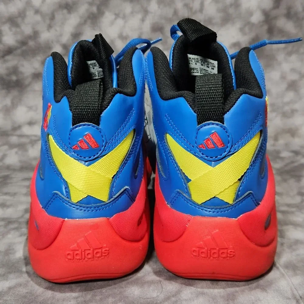 Adidas Crazy 8 Kobe Bryant Shoes Blue Red Yellow Superman Dwight Howard Size 6.5